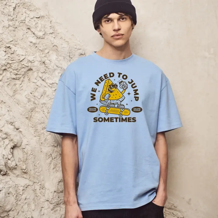 T-shirt oversize personnalisé unisexe